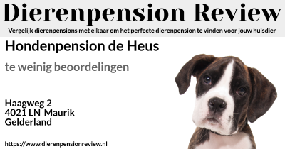 Hondenpension De Heus In Maurik, Gelderland - Dierenpension Review